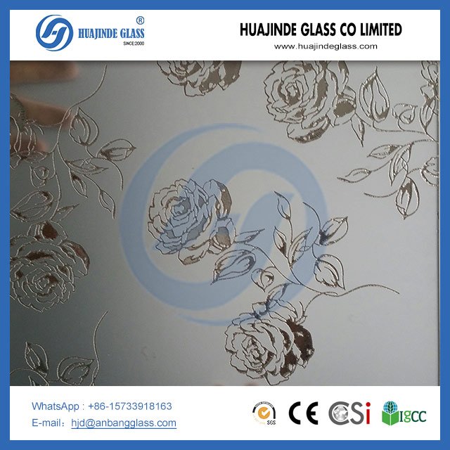 زجاج محفور بالحامض