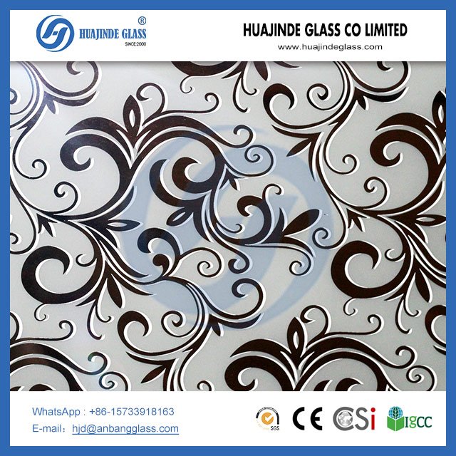 زجاج محفور بالحامض