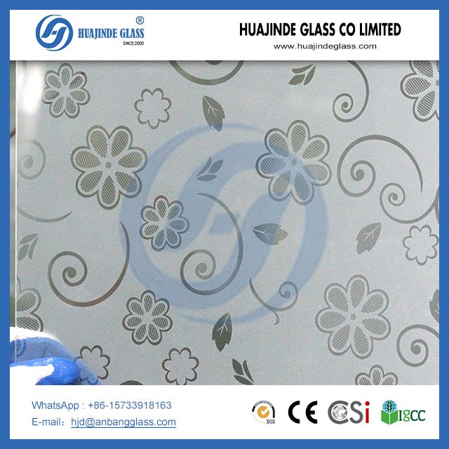 زجاج محفور بالحامض