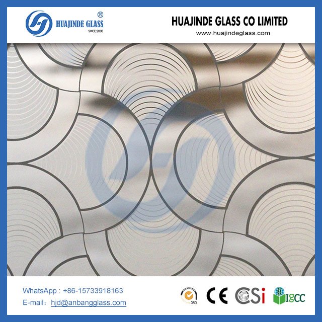 زجاج محفور بالحامض