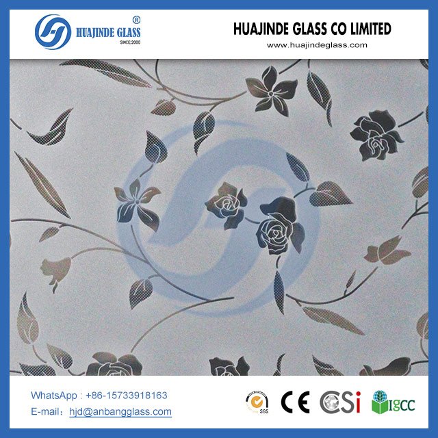 زجاج محفور بالحامض