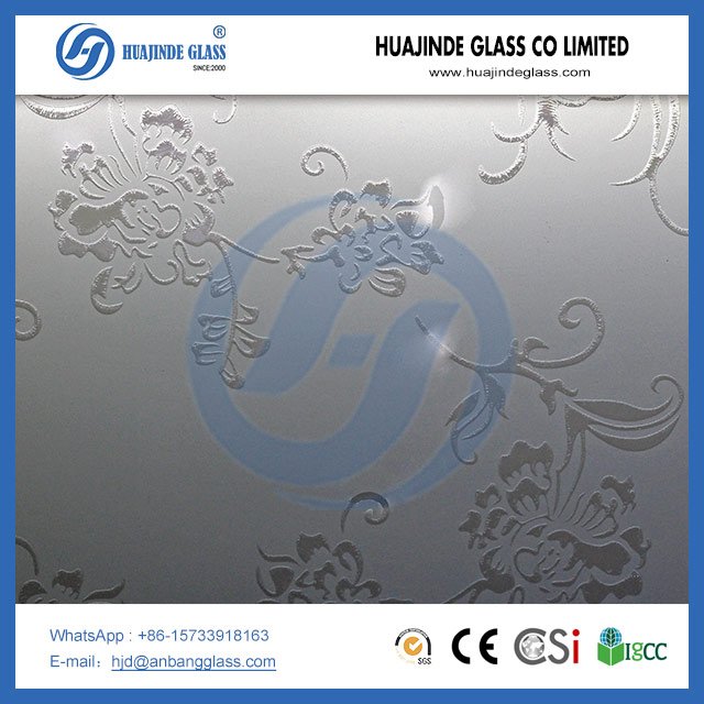 زجاج محفور بالحامض