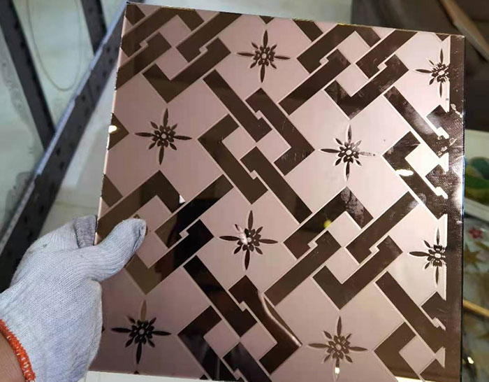 reflective color decorative glass