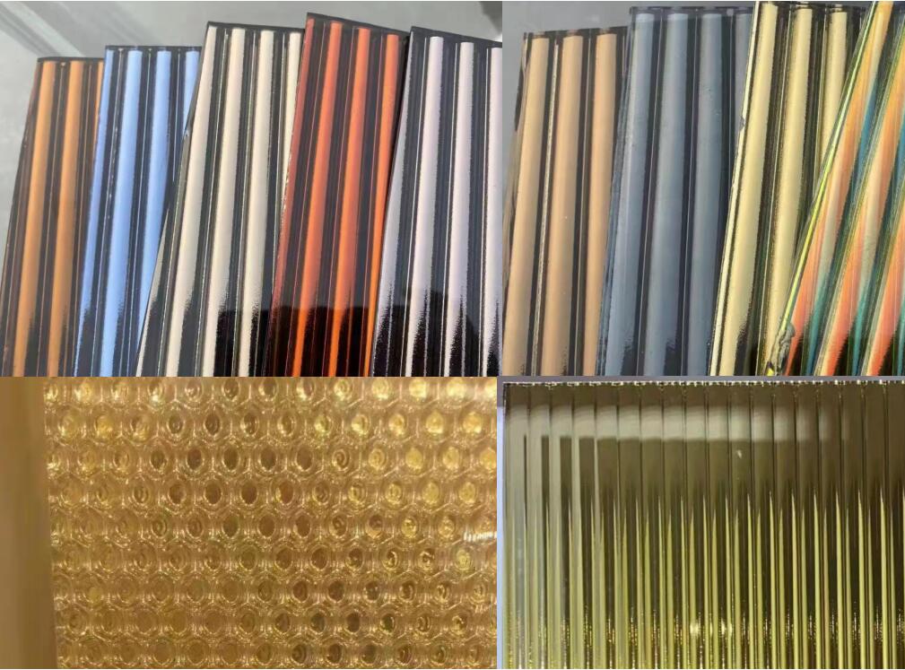 color reflective pattern glass color reflective pattern glass